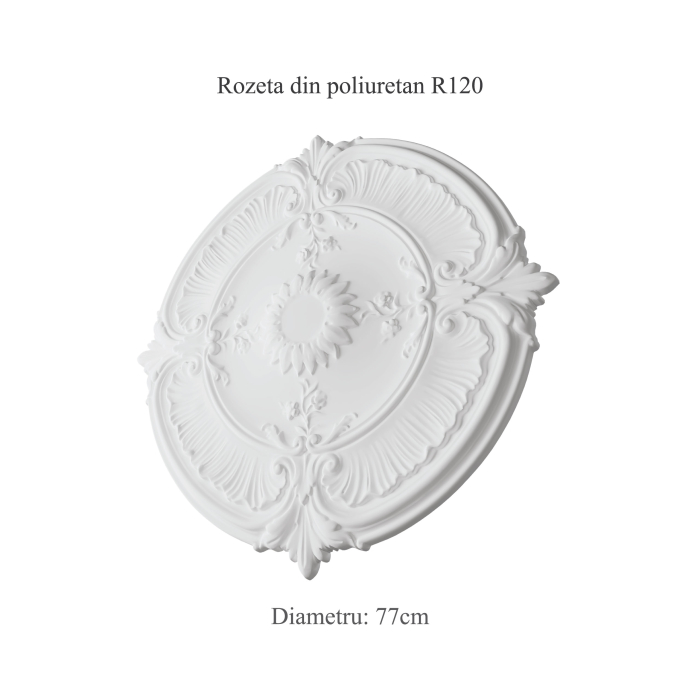 Rozeta decorativa din poliuretan R120 - diametru 77 cm [2]