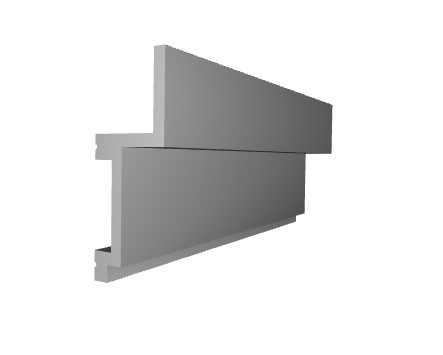 Scafa decorativa din polimer rigid ES12 - 7x2.7x200 cm [4]