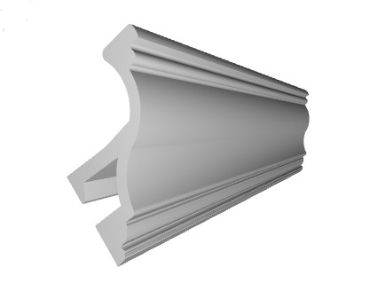 Scafa decorativa din poliuretan flexibil ES9F - 4.5x4x200 cm [4]