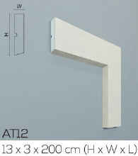 Profile exterior Allegria stoc - Ancadrament exterior de fereastra AT12A - 13x3x200 cm