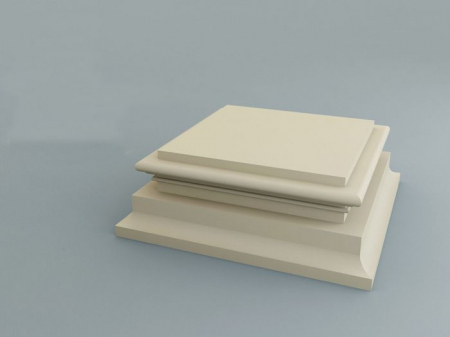 Baze coloane - Baza coloana decorativa de exterior DT04A - 25x20x41 cm (se livreaza profil liniar si se asambleaza la santier)