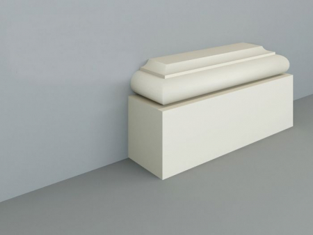 Baze pilastri - Baza pilastru decorativ de exterior MT02A - 25x10x64 cm (se livreaza profil liniar si se asambleaza la santier)