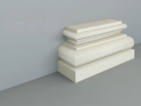 Baze pilastri - Baza pilastru decorativ de exterior MT03A - 25x9x61 cm (se livreaza profil liniar si se asambleaza la santier)