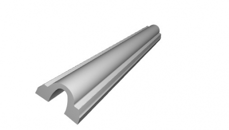 Brau decorativ din polimer rigid B22 - 2.9x1.6x200 cm [4]