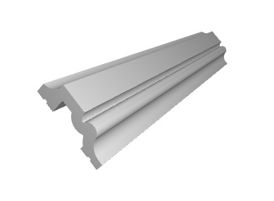 Brau decorativ din polimer rigid B27 - 3x1x200 cm [2]