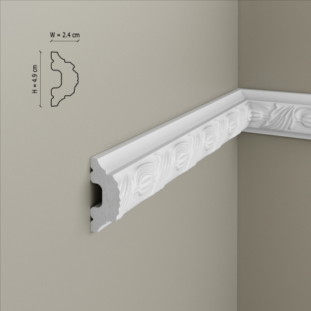 Brau decorativ din polimer rigid B9 - 4.9x2.4x200 cm [1]