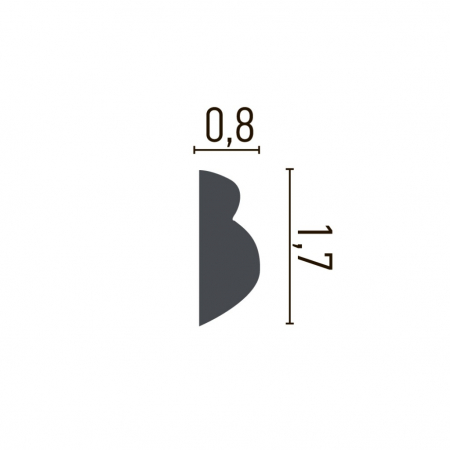 Brau decorativ din poliuretan CR700 - 1.7x0.8x200 cm [1]