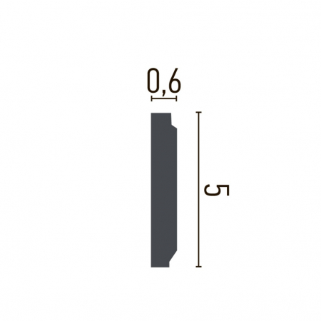 Brau decorativ din poliuretan CR781 - 5x0.6x200 cm [1]