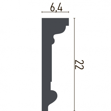 Brau decorativ din poliuretan CR940 - 22x6.4x200 cm [1]