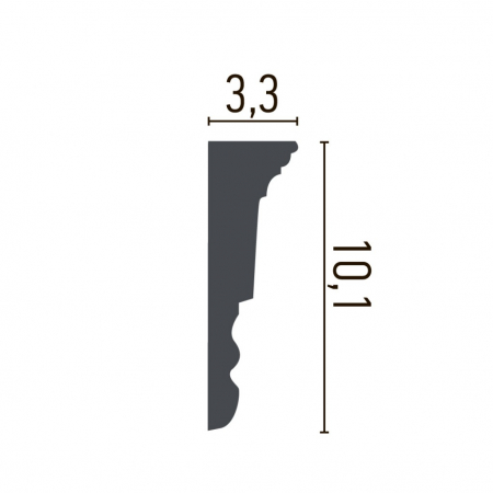 Brau decorativ din poliuretan CR950 - 10.1x3.3x200 cm [1]