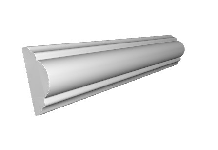 Brau decorativ din poliuretan flexibil B16F - 4x2x200 cm [2]