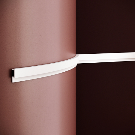 Brauri - Brau decorativ din poliuretan flexibil B23F - 3.8x1.2x200 cm