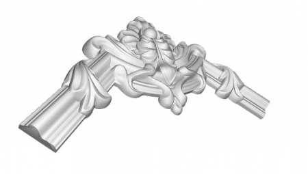 Chenar decorativ din poliuretan B10-2 - 22x22x1.6 cm [3]
