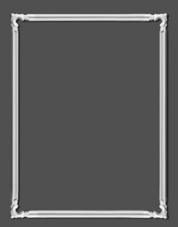 Chenar decorativ din poliuretan B10-3 - 10.7x10.7x1.6 cm [4]