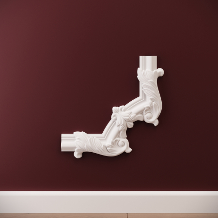 Chenare - Chenar decorativ din poliuretan B17-2 - 25.8x25.8x1.7 cm cm