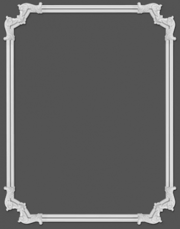 Chenar decorativ din poliuretan B17-2 - 25.8x25.8x1.7 cm cm [5]