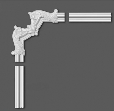 Chenar decorativ din poliuretan B17-2 - 25.8x25.8x1.7 cm cm [4]