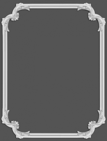 Chenar decorativ din poliuretan B17-3 - 29.6x29.6x1.7 cm [4]