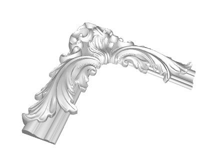 Chenar decorativ din poliuretan B19-2 - 28x28x3 cm [3]