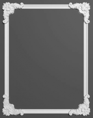 Chenar decorativ din poliuretan B19-3 - 26.8x26.8x3 cm [5]