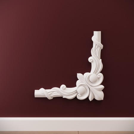 Chenare - Chenar decorativ din poliuretan B22-3 - 28x28x1.6 cm