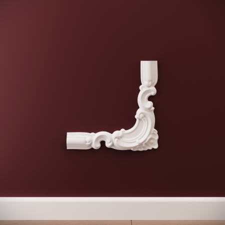 Chenare - Chenar decorativ din poliuretan CR810BR - 20x1.8x19 cm