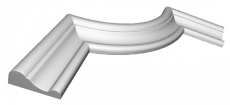 Coltar decorativ din poliuretan CR863B - 18x18x1.5 cm [1]