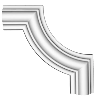 Allegria Collection - Chenar decorativ din poliuretan M1-2 - 14x14x2 cm