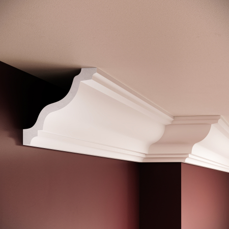 Profile interior MANAVI - Cornisa decorativa din polimer rigid C11 - 10.8x11.2x200 cm