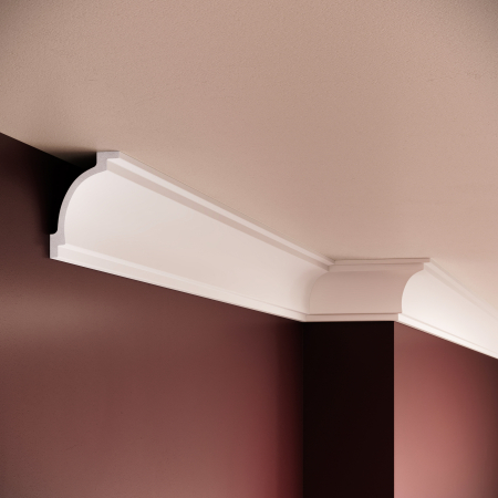 Cornise - Cornisa decorativa din polimer rigid C12 - 5x7x200 cm