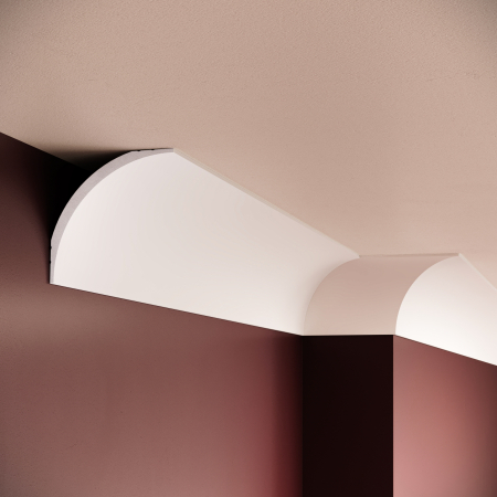 Cornise - Cornisa decorativa din polimer rigid C16 - 8.7x8.7x200 cm