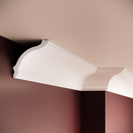 Cornise - Cornisa decorativa din polimer rigid C17 - 9.3x9.5x200 cm