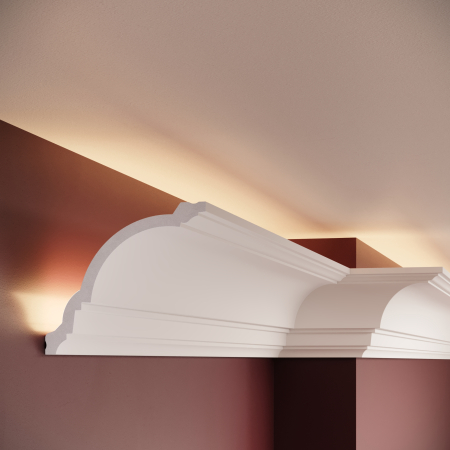 Cornisa decorativa din polimer rigid C18 - 11x12.4x200 cm [2]