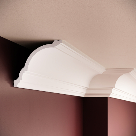 Profile interior MANAVI - Cornisa decorativa din polimer rigid C18 - 11x12.4x200 cm