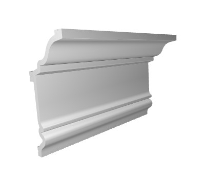 Cornisa decorativa din polimer rigid C19 - 9.7x4.8x200 cm [5]