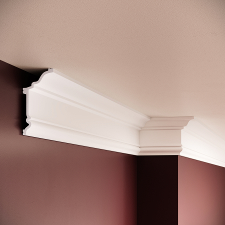 Cornise - Cornisa decorativa din polimer rigid C19 - 9.7x4.8x200 cm