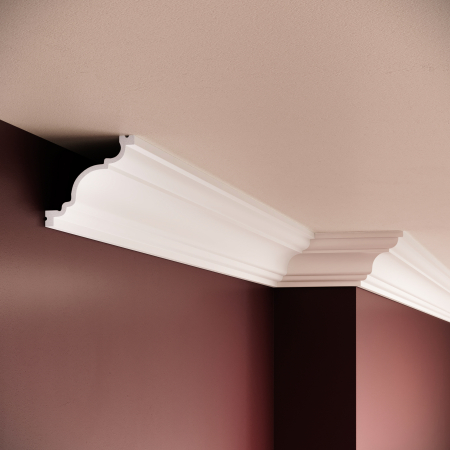Cornise - Cornisa decorativa din polimer rigid C22 - 6.5x7x200 cm
