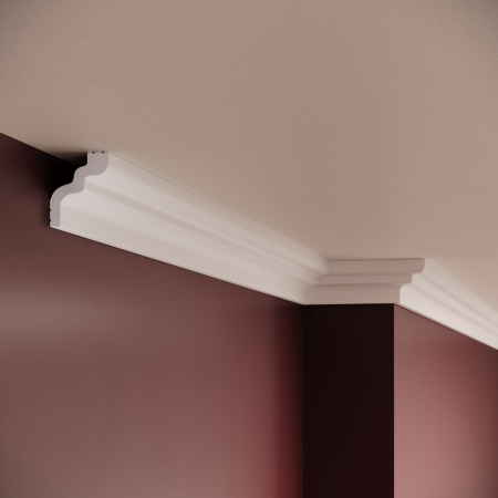 Cornise - Cornisa decorativa din polimer rigid C24 - 5x4.2x200 cm