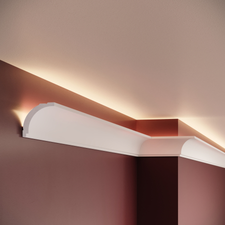 Cornisa decorativa din polimer rigid C4 - 5x5x200 cm [2]