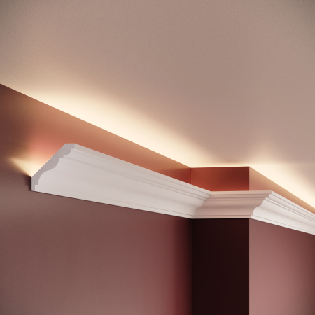 Cornisa decorativa din polimer rigid C5 - 5x4.7x200 cm [2]