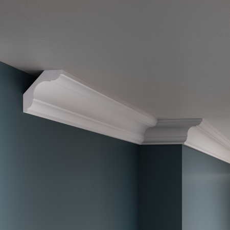 Allegria Collection - Cornisa decorativa din polimer rigid K4 - 6x6x200 cm