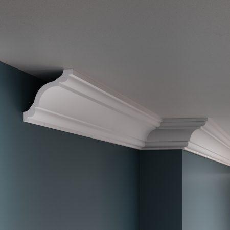 Cornise - Cornisa decorativa din polimer rigid K7 - 7.5x7.5x200 cm