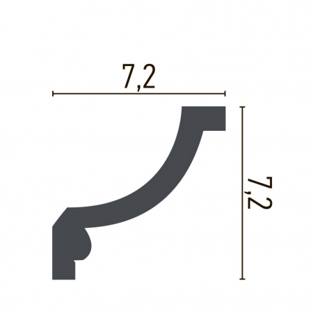 Cornisa decorativa din poliuretan C928 - 7.7x4.3x200 cm [1]