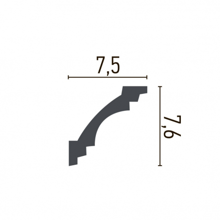 Cornisa decorativa din poliuretan P803 - 7.6x7.5x200 cm [1]