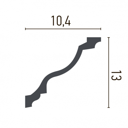 Cornisa decorativa din poliuretan P806 - 13x10.4x200 cm [1]