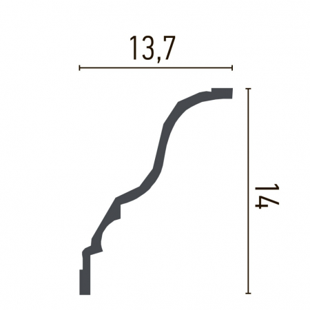 Cornisa decorativa din poliuretan P811 - 14x13.7x200 cm [1]