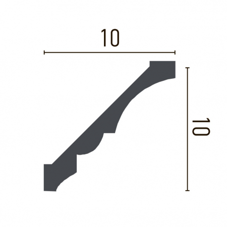Cornisa decorativa din poliuretan P823 - 10x10x200 cm [1]