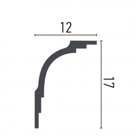 Cornisa decorativa din poliuretan P880 - 12x17x200 cm [1]