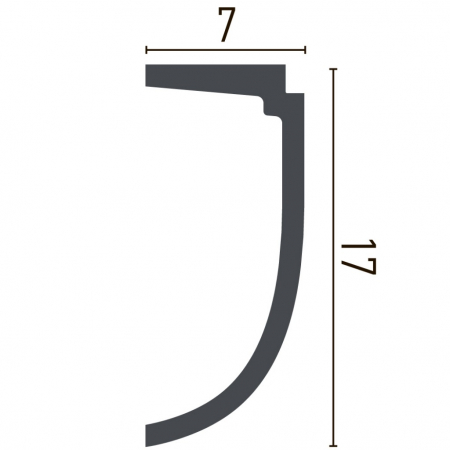 Cornisa decorativa din poliuretan P882 - 17x7x200 cm [1]