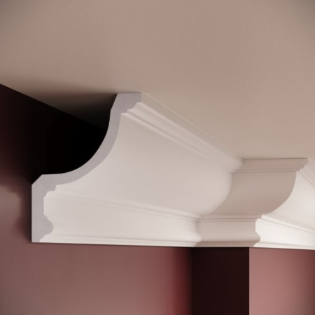 Profile interior MANAVI - Cornisa decorativa din poliuretan P901 - 15x12.2x200 cm